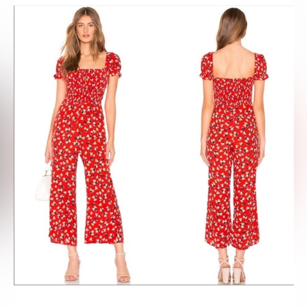 Faithfull The Brand - Floral Print Square Neckline Jumpsuit